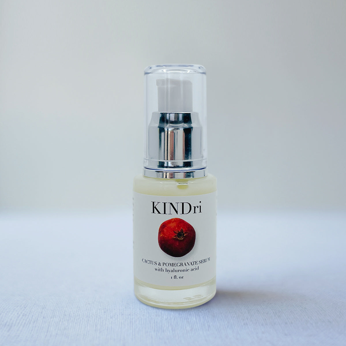 KINDri Cactus & Pomegranate Serum in a pump bottle