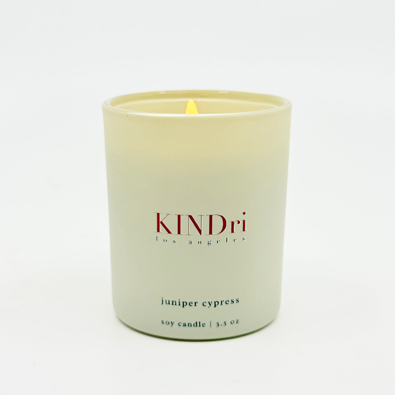 KINDri Juniper + Cypress Holiday Candle Set  With Matching Luxe Matches